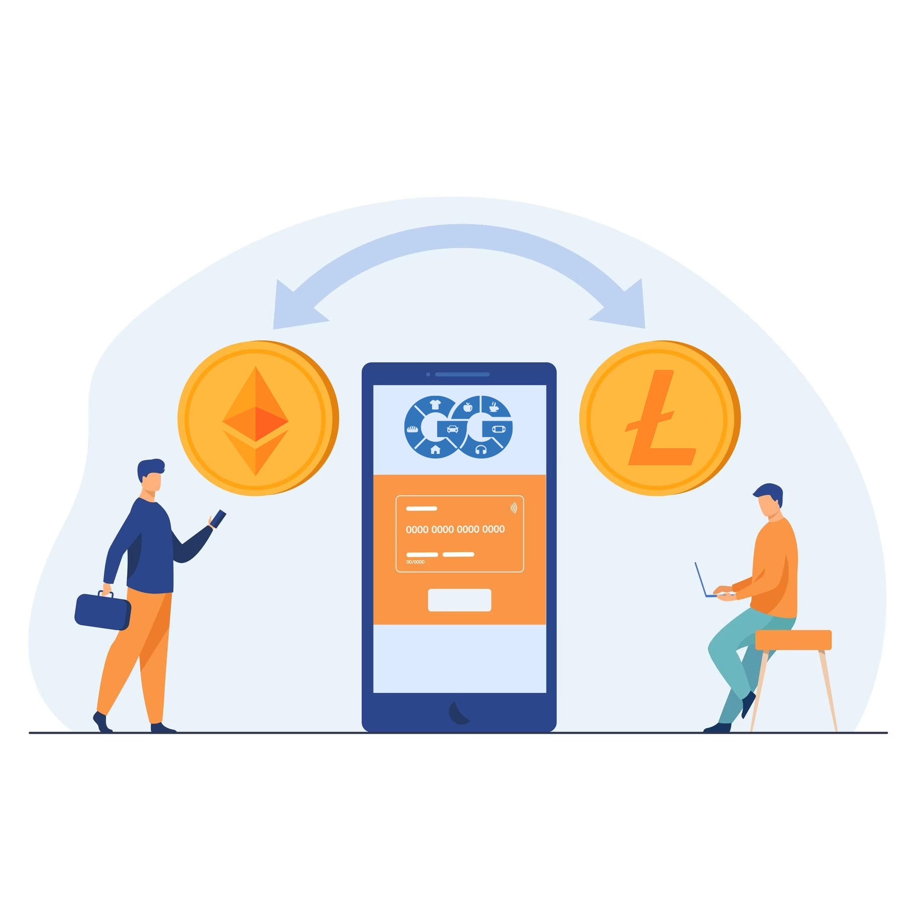 WebX Wallet mobile mockup shows that wallet is private and secure